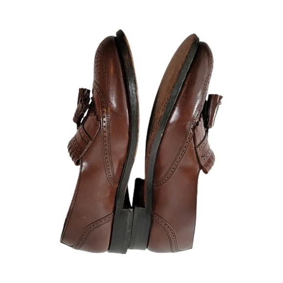 Bostonian Shoes  8 Brown Leather Oxford Tassels. - Picture 2 of 5